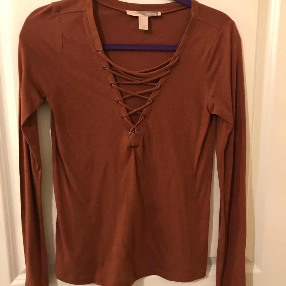Lace Up Front Shirt